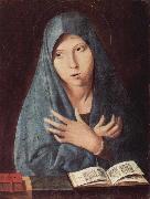 Antonello da Messina Maria der Verkundigung painting